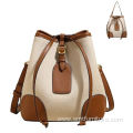 2023 Genuine Leather Bucket Bag